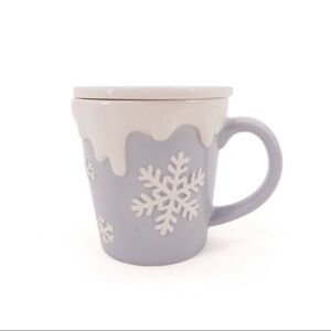 NWT Blue & White 8 oz. Snowflake Mug with Lid, Target Bullseye Playground 2025